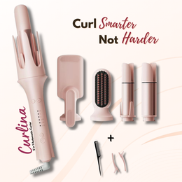 CURLINA - AUTOMATIC ROTATING HAIR CURLER & HAIR STYLING SET | 1 YEAR WARRANTY | PRO SERIES