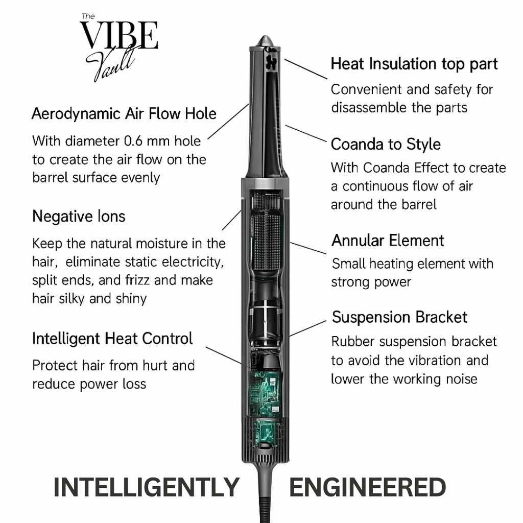 Airluxe Pro | 5-in-1 Professional Multi Hair Styler and Dryer | 1 Year Warranty