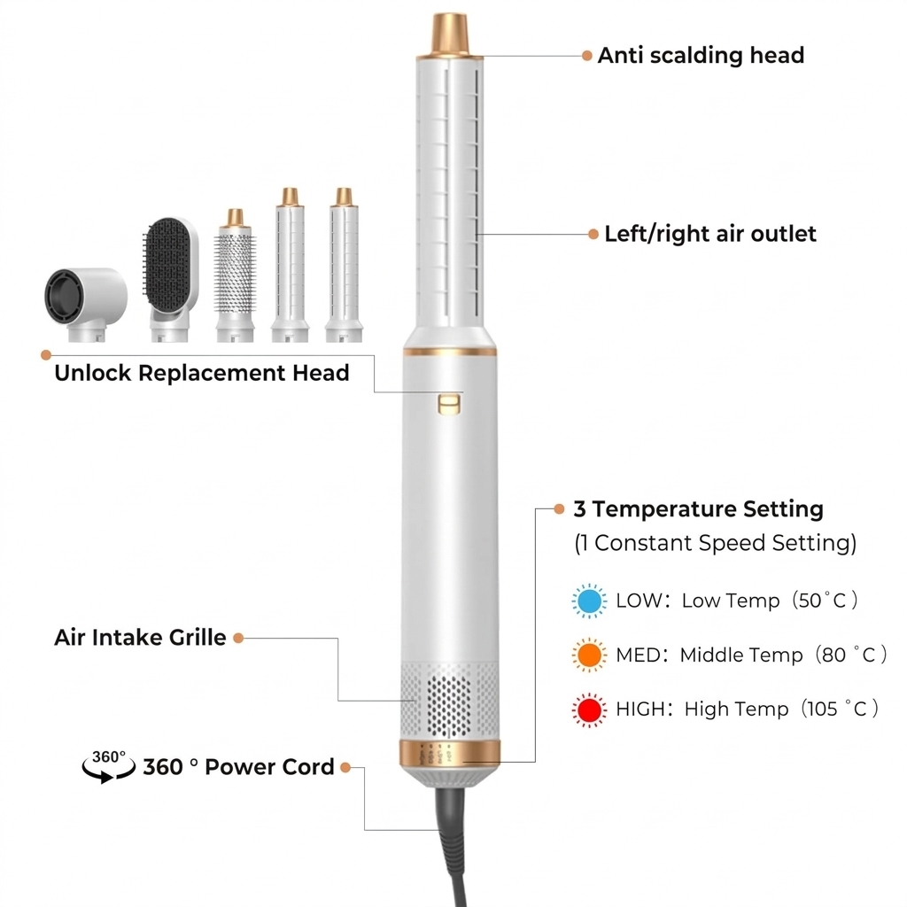 AIRLUXE AURA™ 5-IN-1 MULTI HAIR STYLER