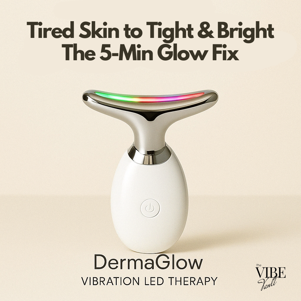 DermaGlow™ Facial Skin Massager with Light Therapy